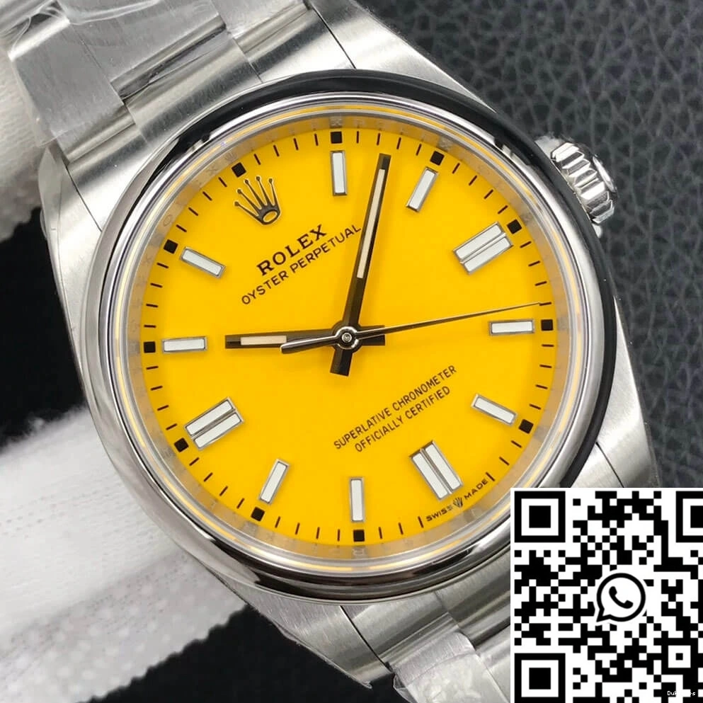 Factory Perpetual Rolex Dial 36MM Yellow M126000-0004 Oyster EW 0317